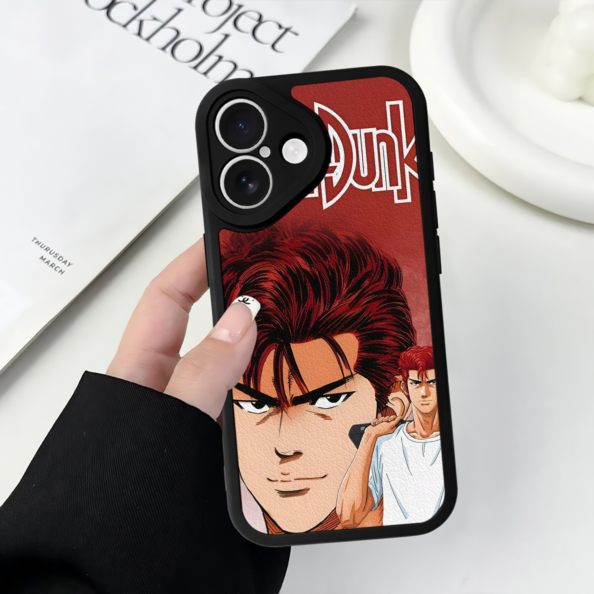 （画像用） SLAM DUNK／スラムダンク 【iPhone 16シリーズ対応】シリコンスマホケース（レザー調） 材質：シリコン